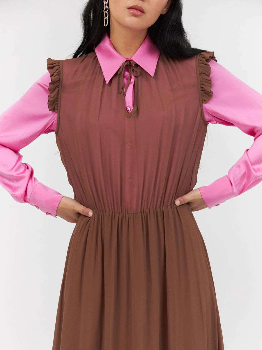 Lalie Midi Chocolate Dress