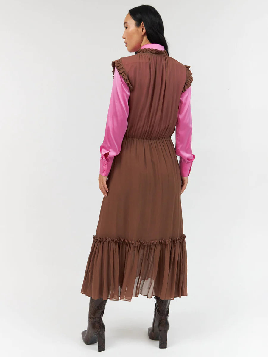Lalie Midi Chocolate Dress