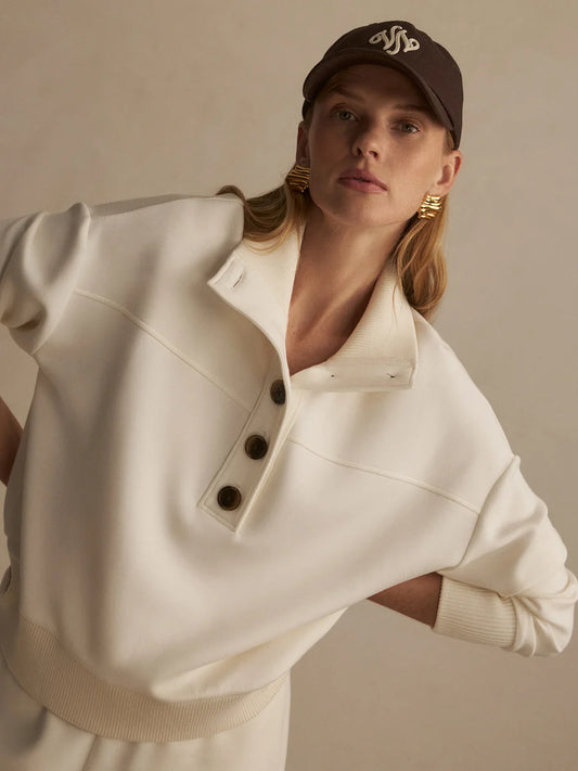 Bronya Pristine Button Placket Sweat