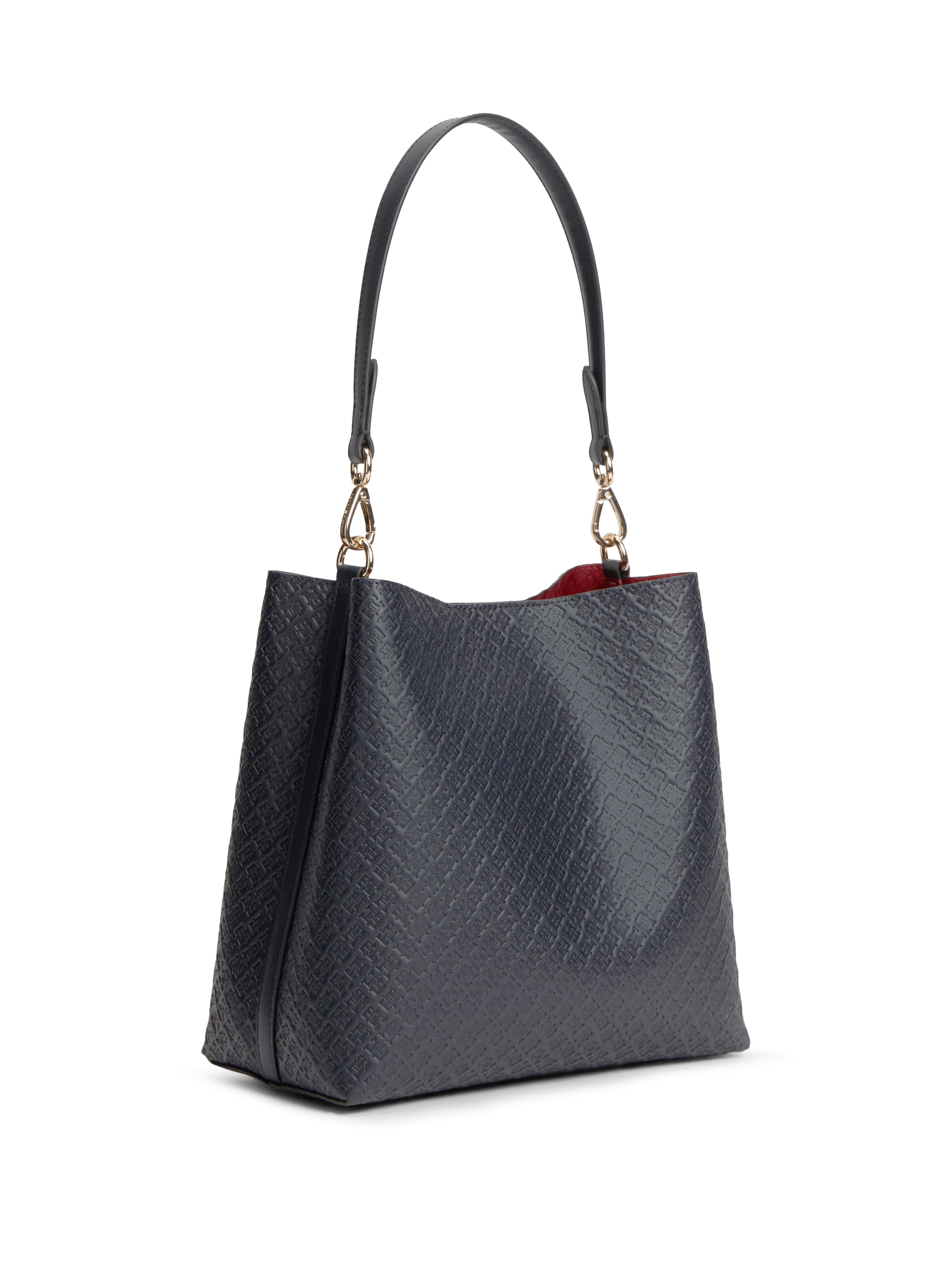 The Navy Monogram Icon Shoulder Bag