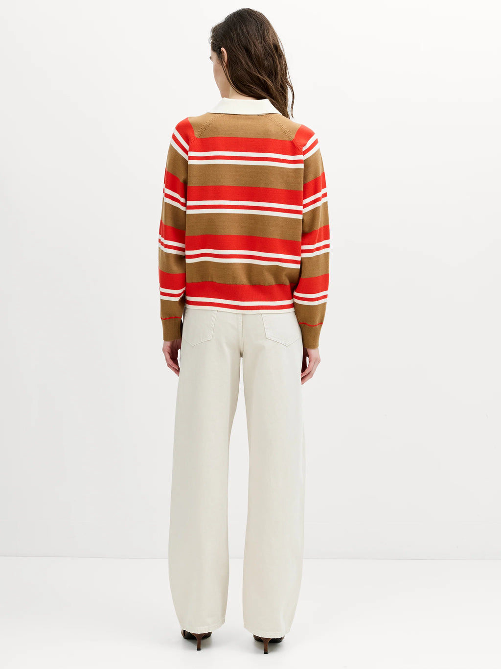 Yaz Multi-Colour Striped Polo Jumper