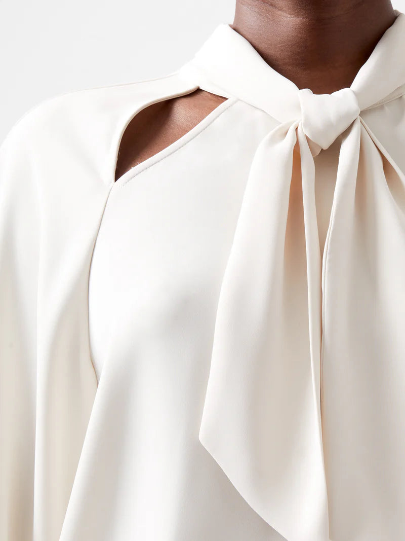 Carmen Crepe Tie Blouse