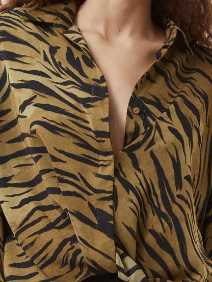 Damasco Adeline Print Tuck Blouse