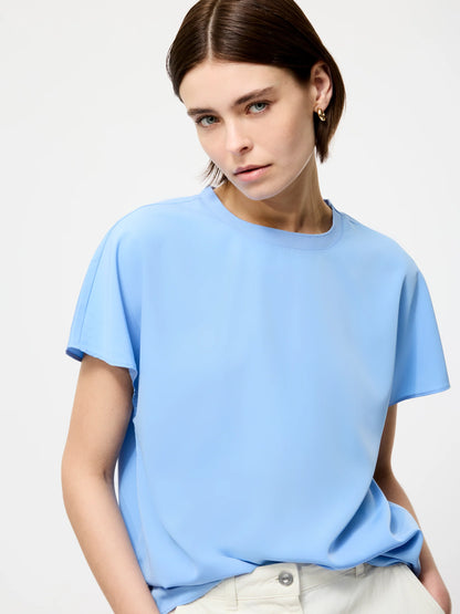 Capriana Crepe Crew Neck Top