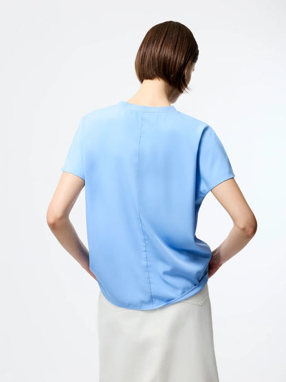 Capriana Crepe Crew Neck Top