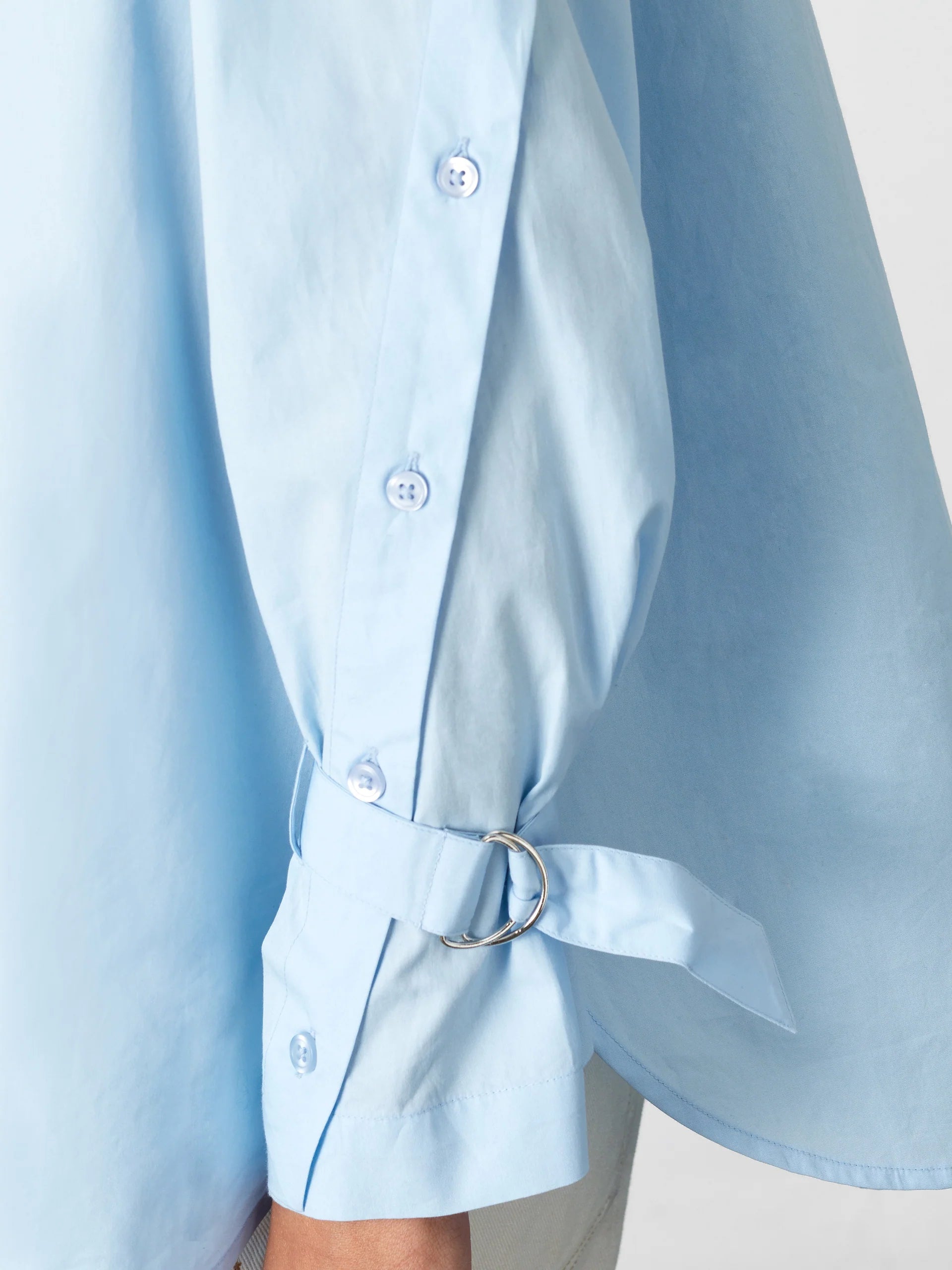 Cambria Longline Button Detail Sleeve Shirt