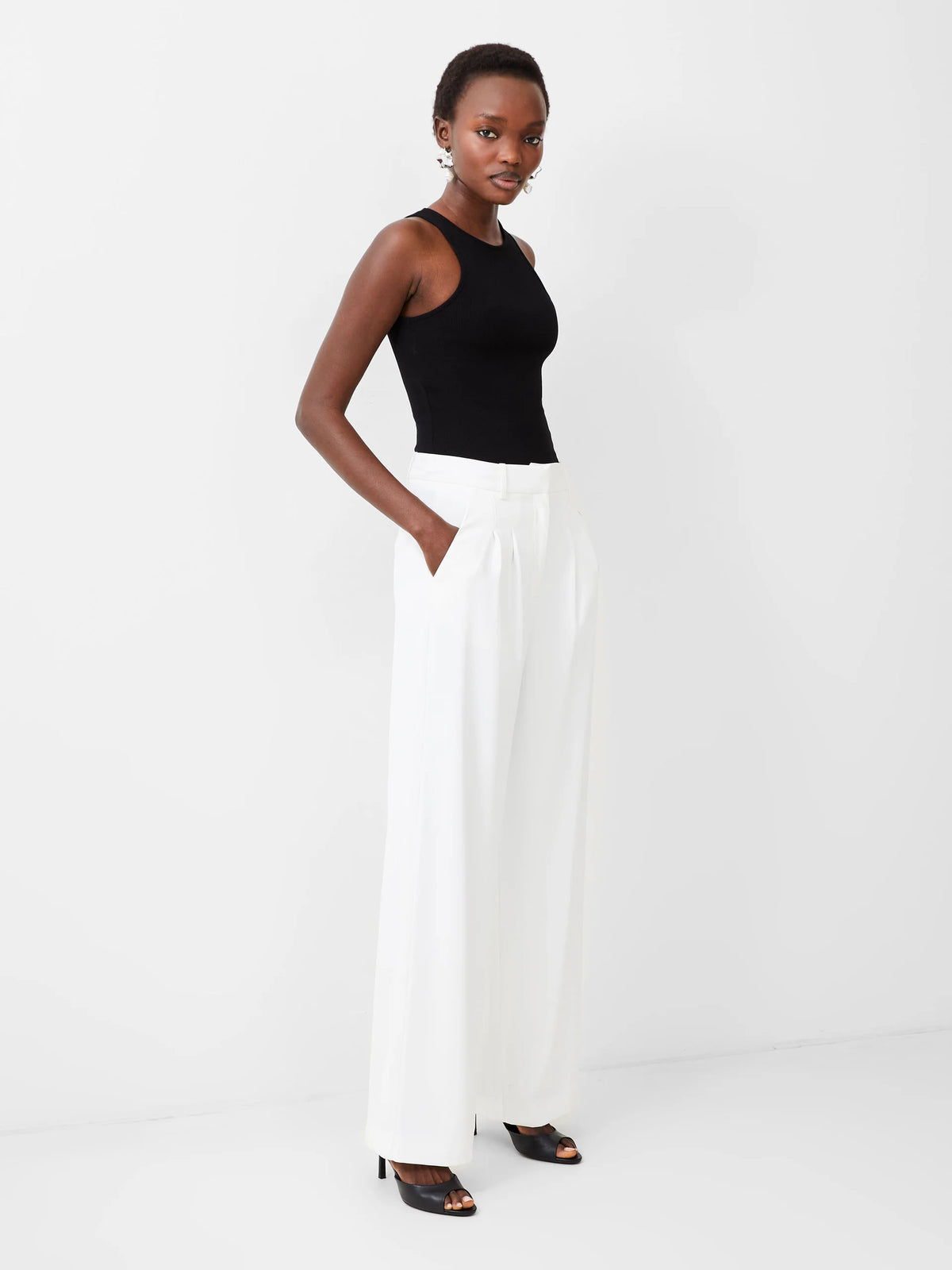 Harrie Summer White Suiting Trouser