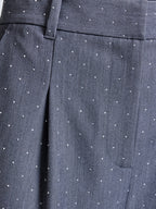 Sherry Hotfix Diamante Wide Leg Trousers