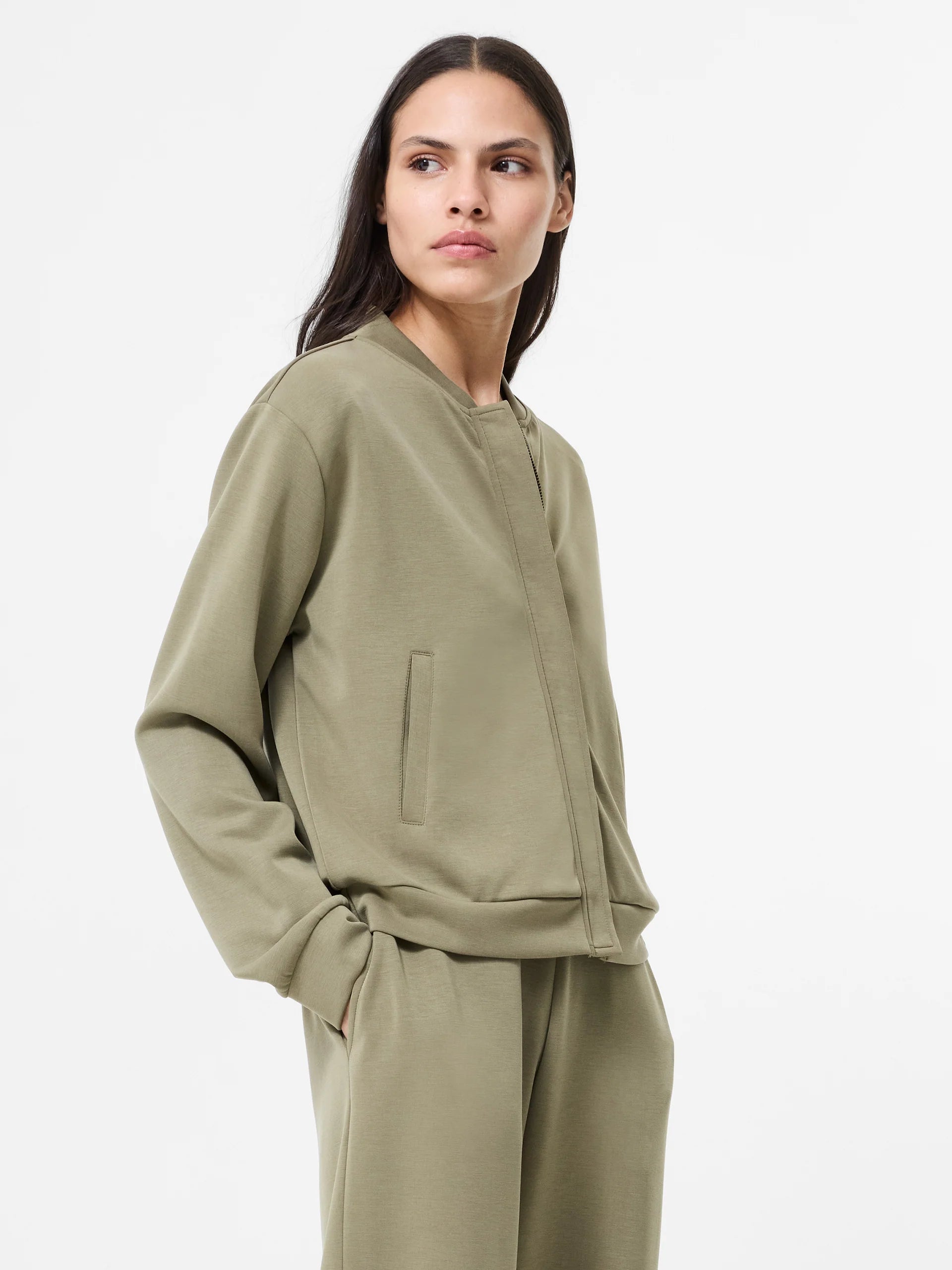 Wren Zip Bomber Khaki