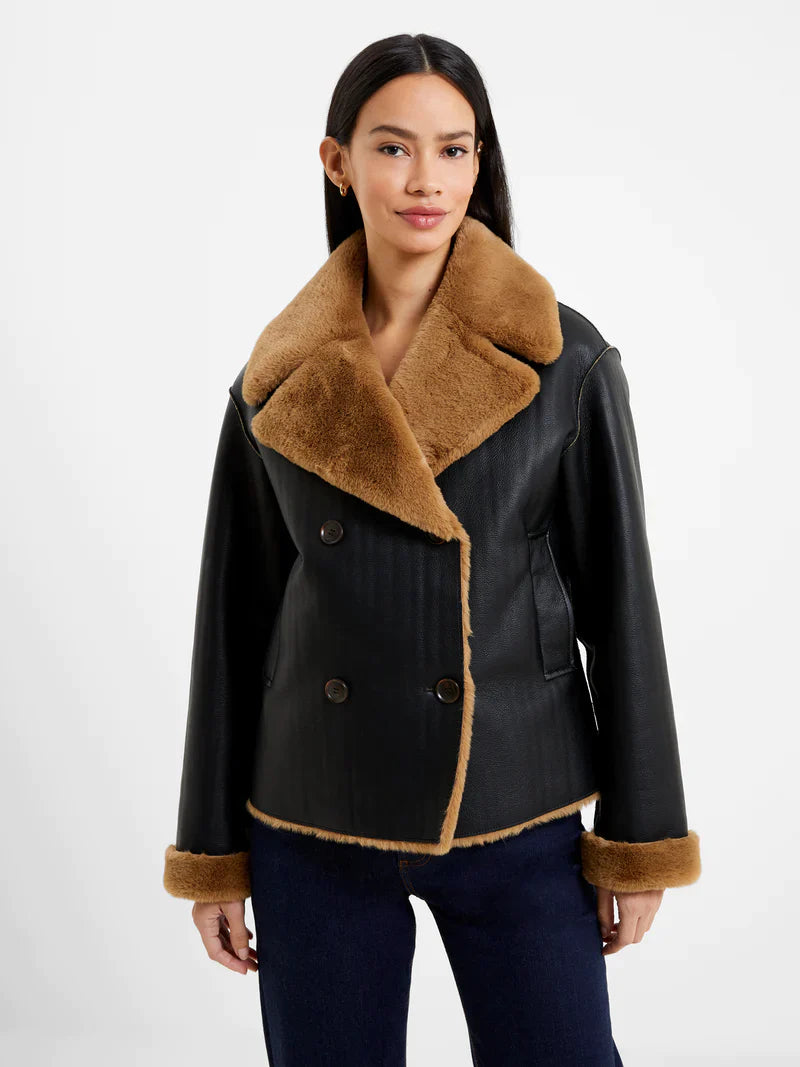 The Cerys PU Faux Fur Bicker Jacket