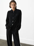 Vinnie Tailored Shirt Black Jacket