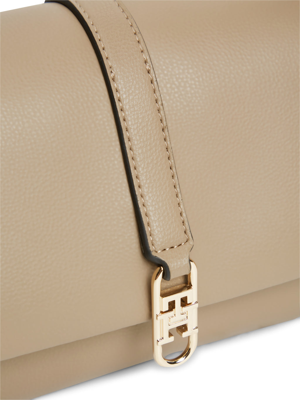 The TH Flap Icon Taupe Bag