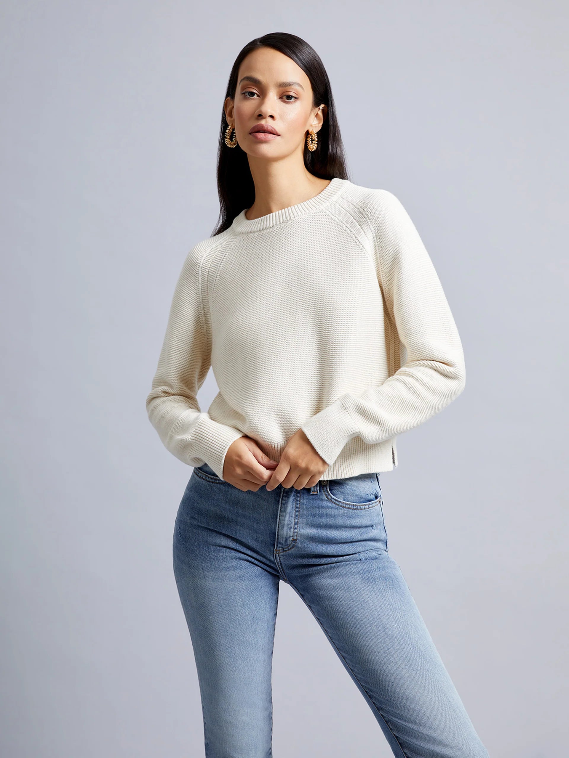 Lily Mozart Crew Neck Oat Knit