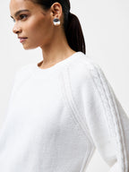 Lily Cable Knit Balloon Sleeve Jumper