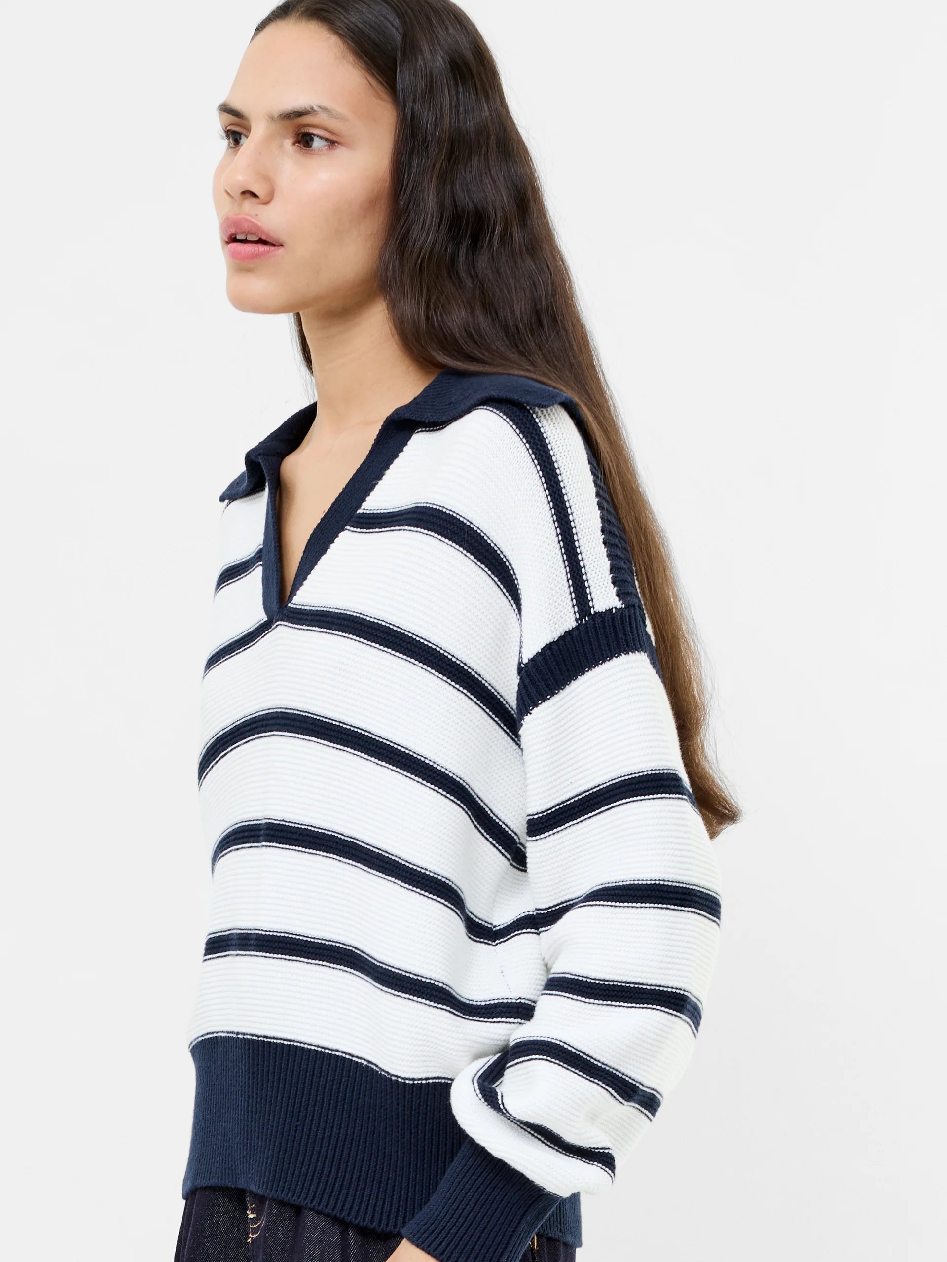 Lily Mozart Striped Polo Jumper