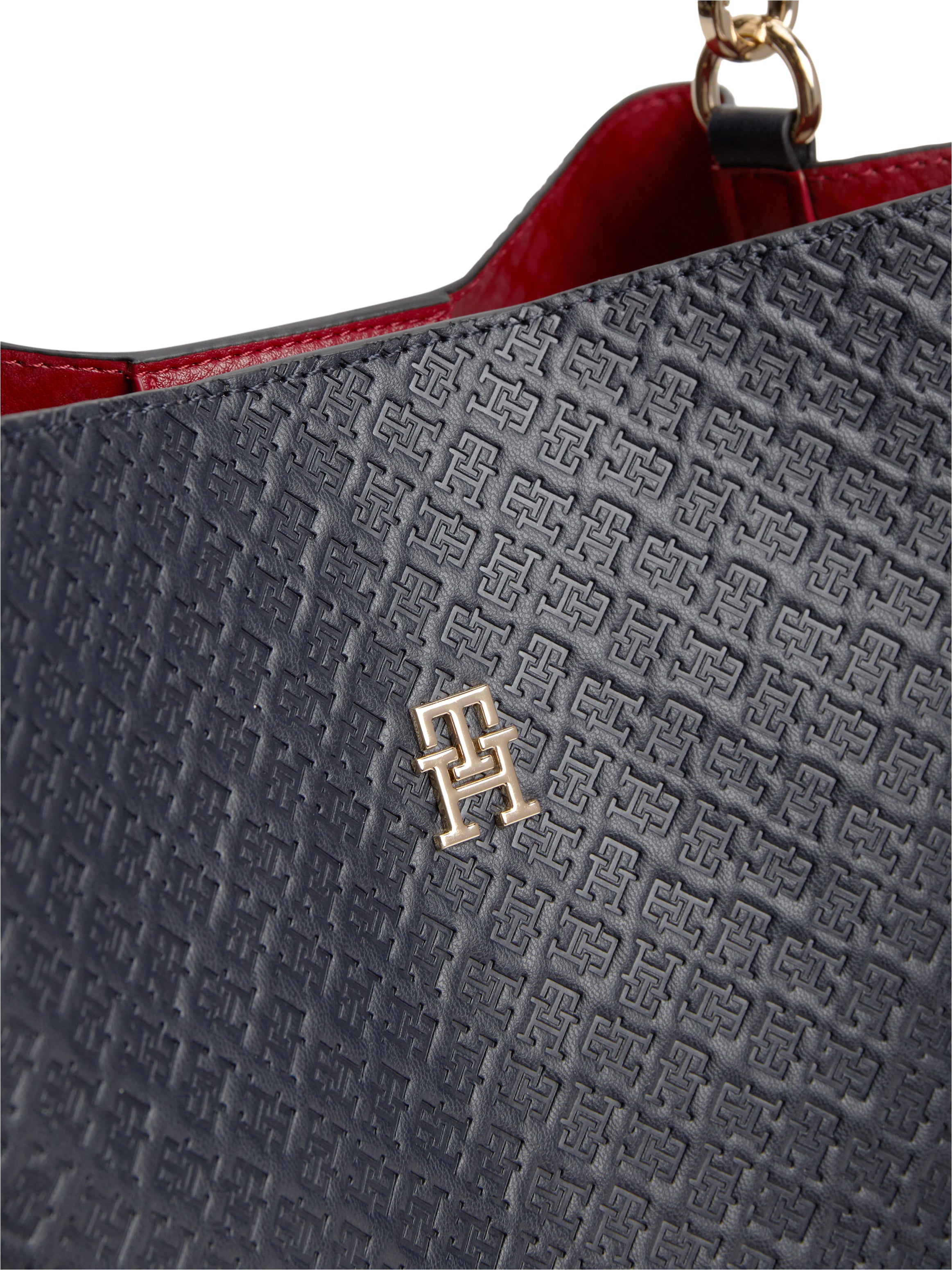 The Navy Monogram Icon Shoulder Bag
