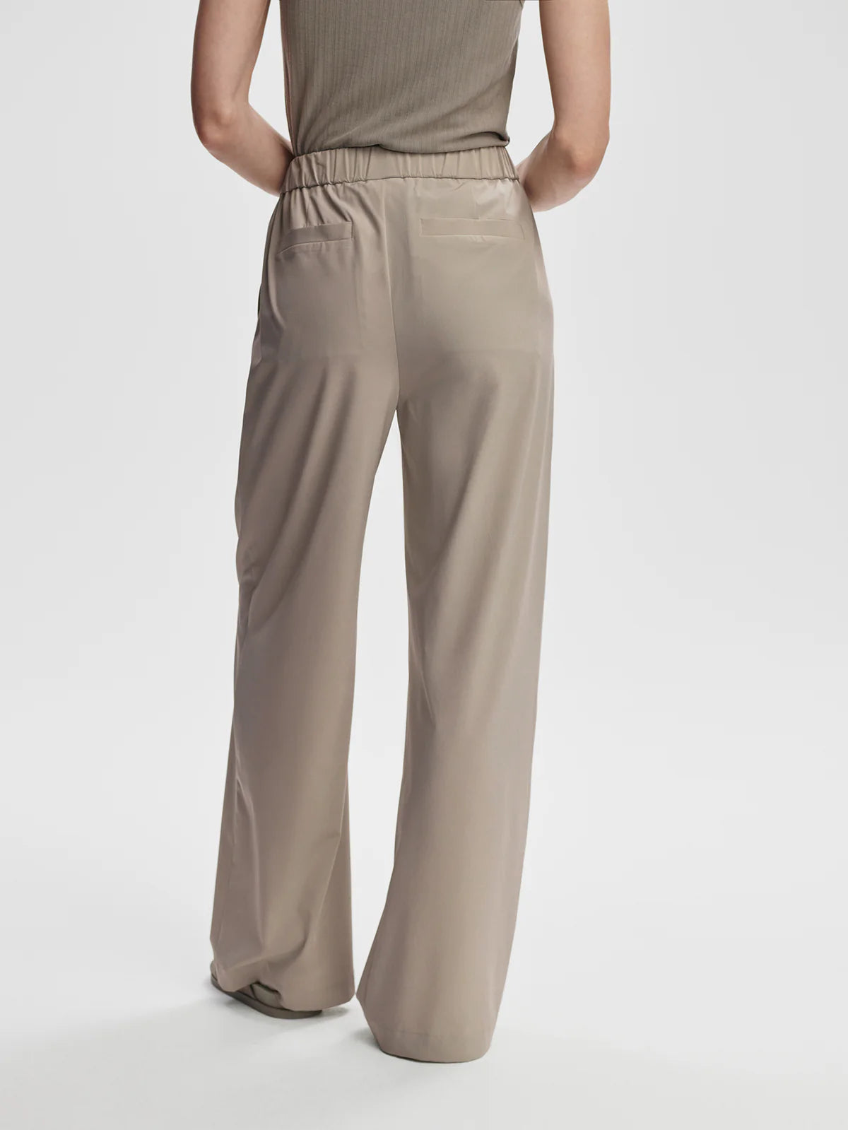 Kayson Wide Leg Pant Taupe 29.5"