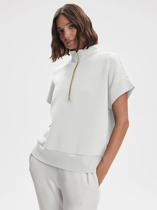 Ritchie Short Sleeve White Sweat