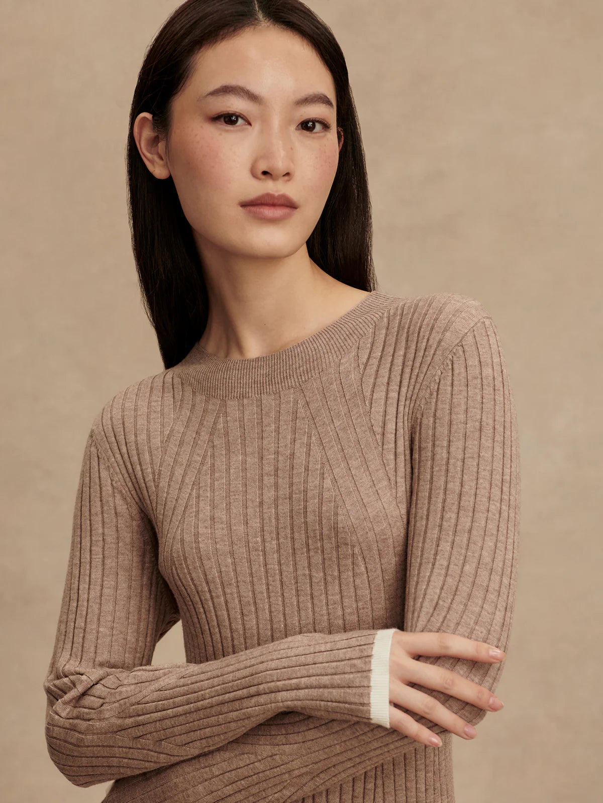 The Axel Rib Knit Midi Dress