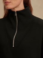 The Black Hawley Half-Zip Sweat