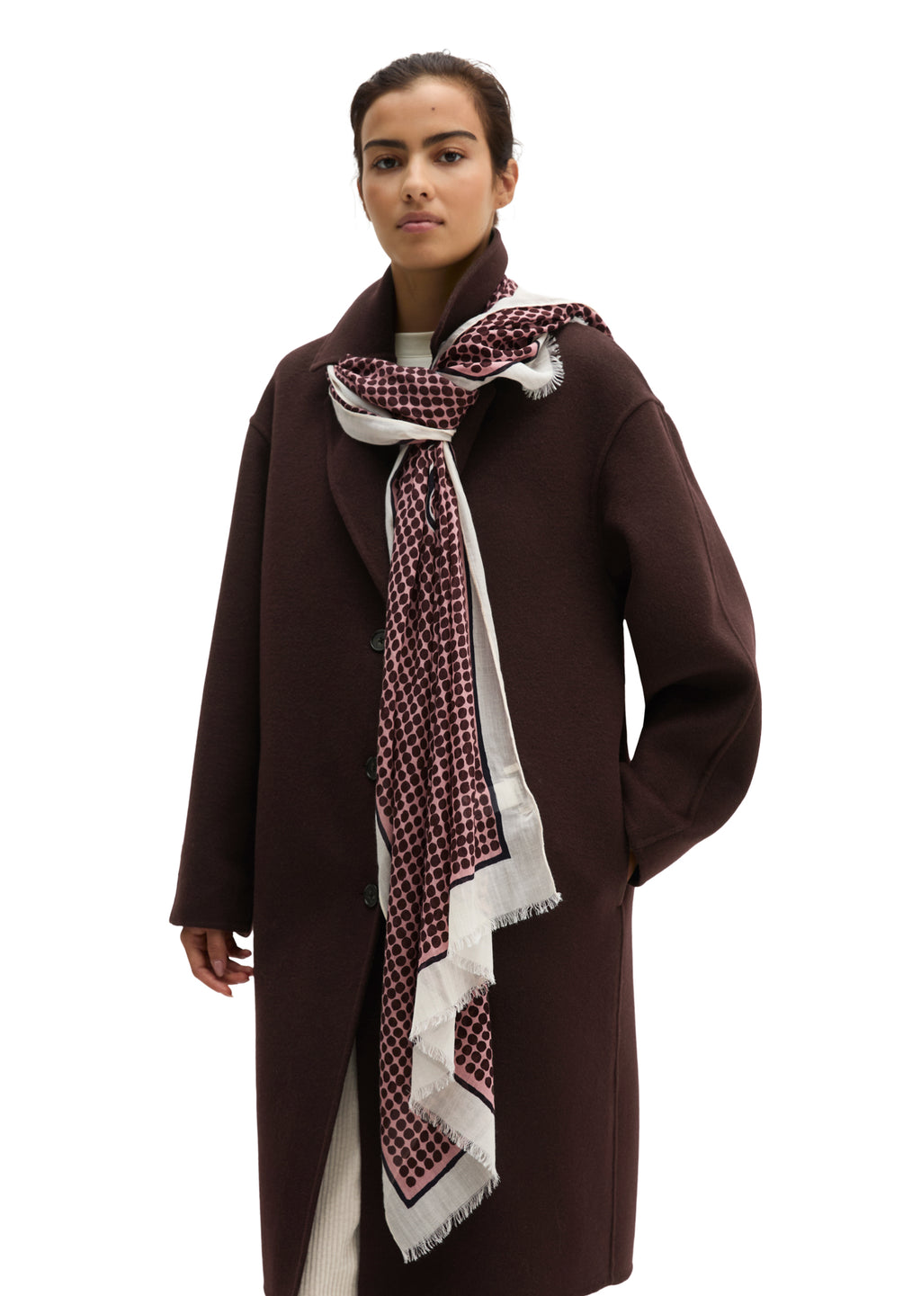 MOP Pink Multi Lightweight Scarf