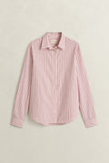 Regular Stripe Pink Grape Poplin Shirt