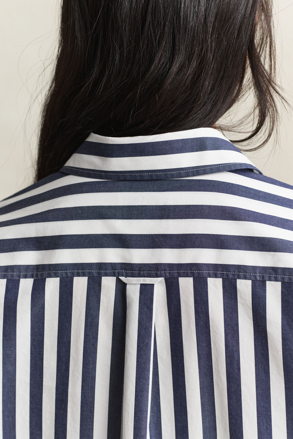 Deep Blue Stripe Relaxed Shirt