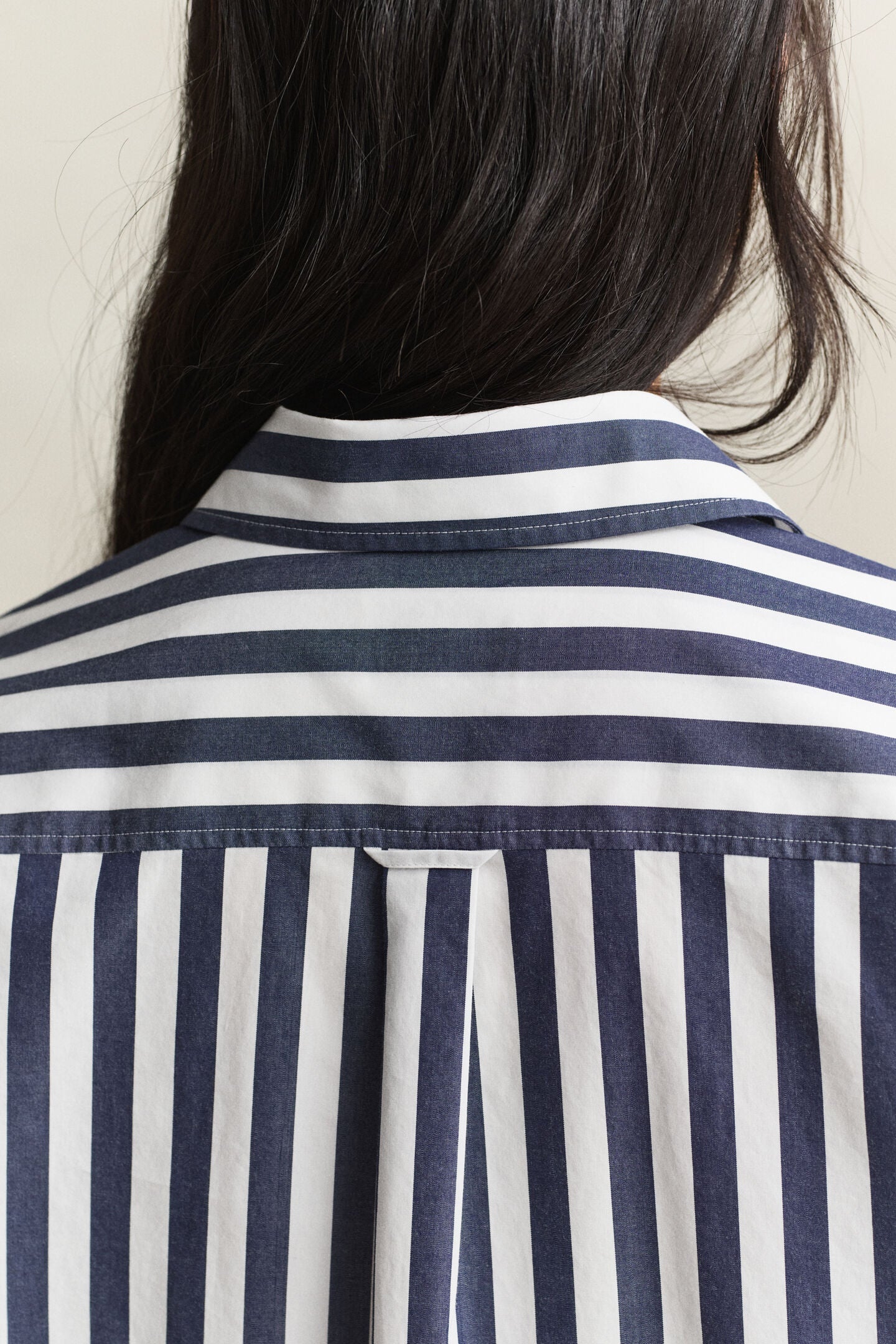 Deep Blue Stripe Relaxed Shirt