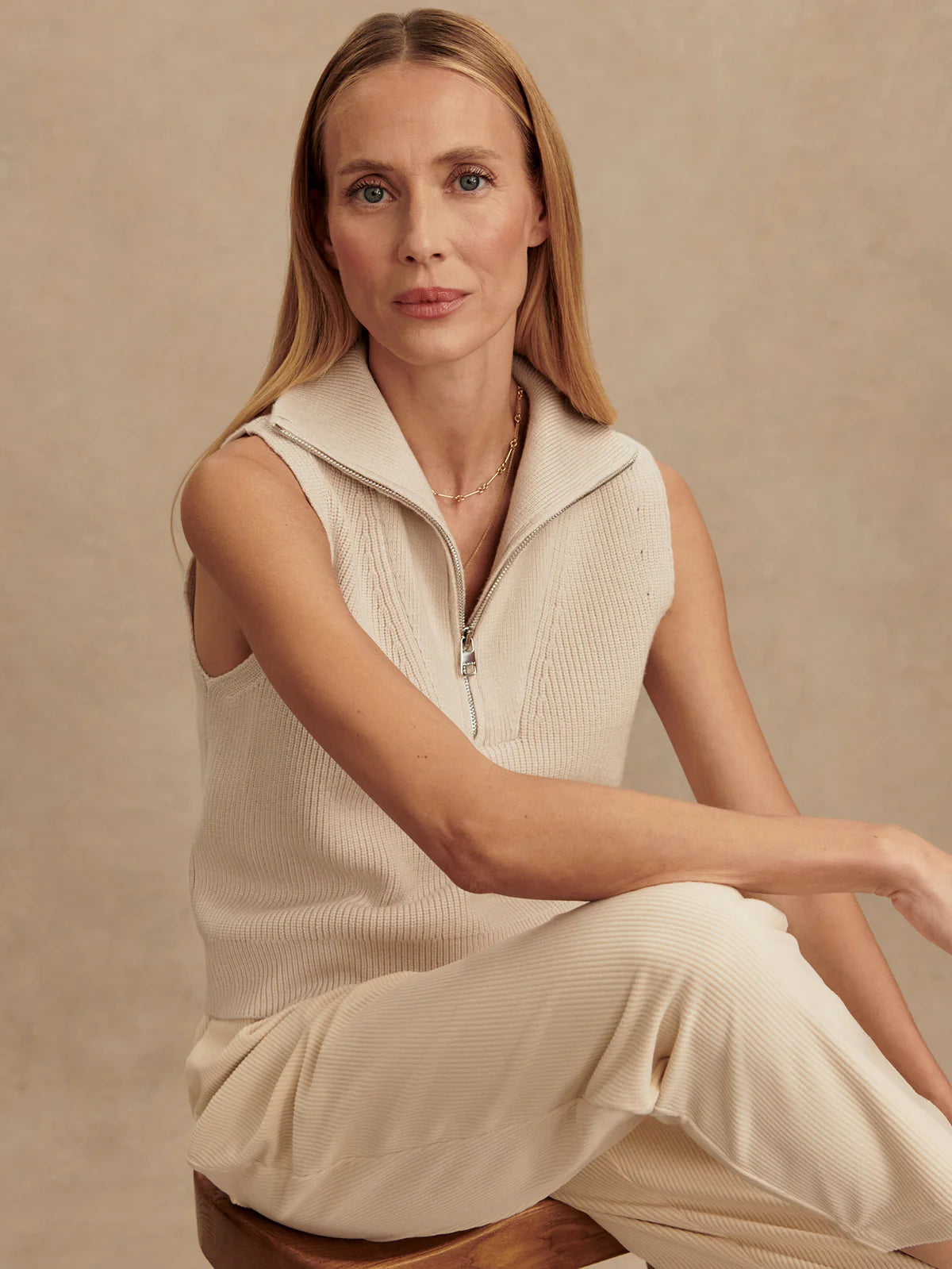 The Amina Half-Zip Knit