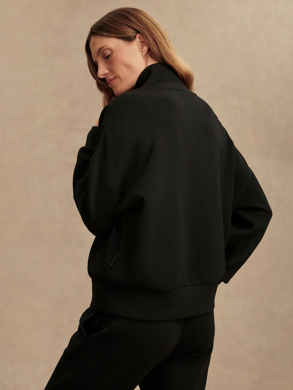 The Black Hawley Half-Zip Sweat