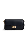 Heritage Flap Closure Navy Crossbody Bag