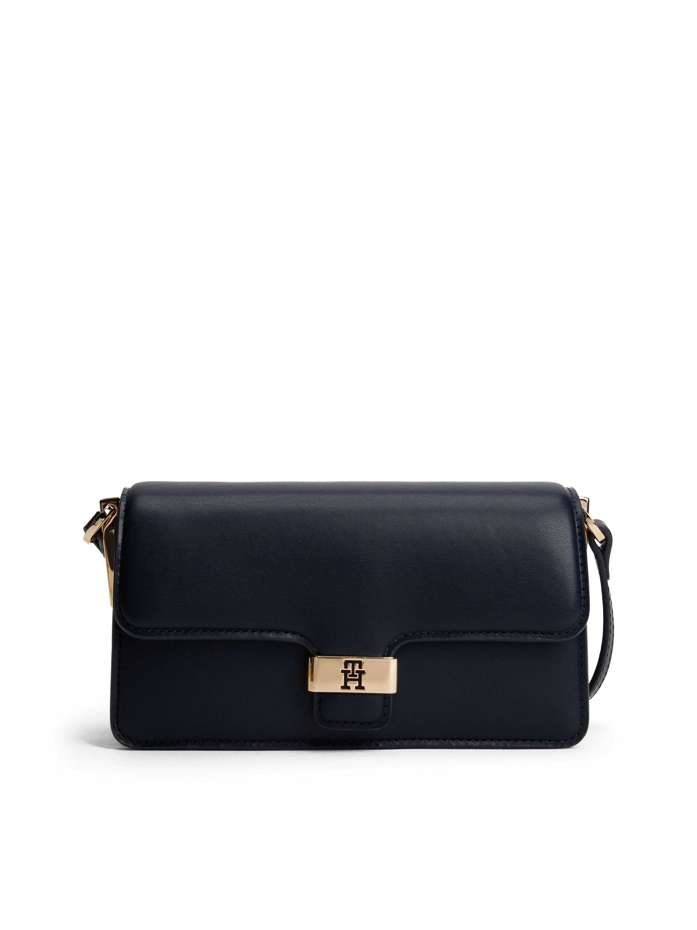 Heritage Flap Closure Navy Crossbody Bag