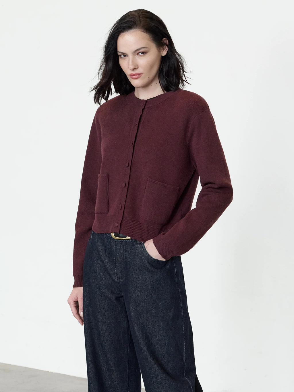 Riri Cherry Knit Button Through Cardigan