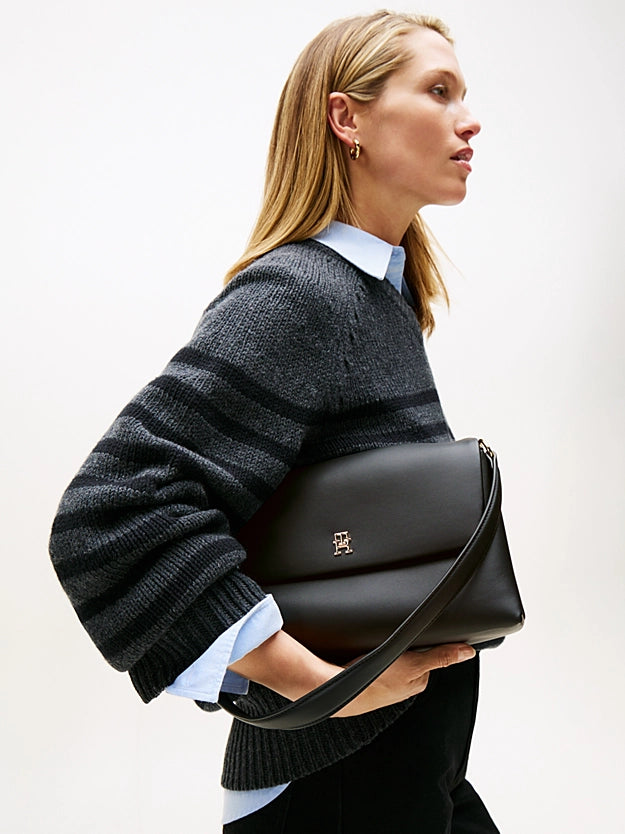 Modern Essential Black Shoulder Bag