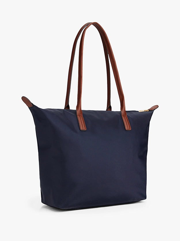 TH Monogram Tote Navy Bag