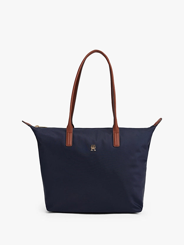 TH Monogram Tote Navy Bag