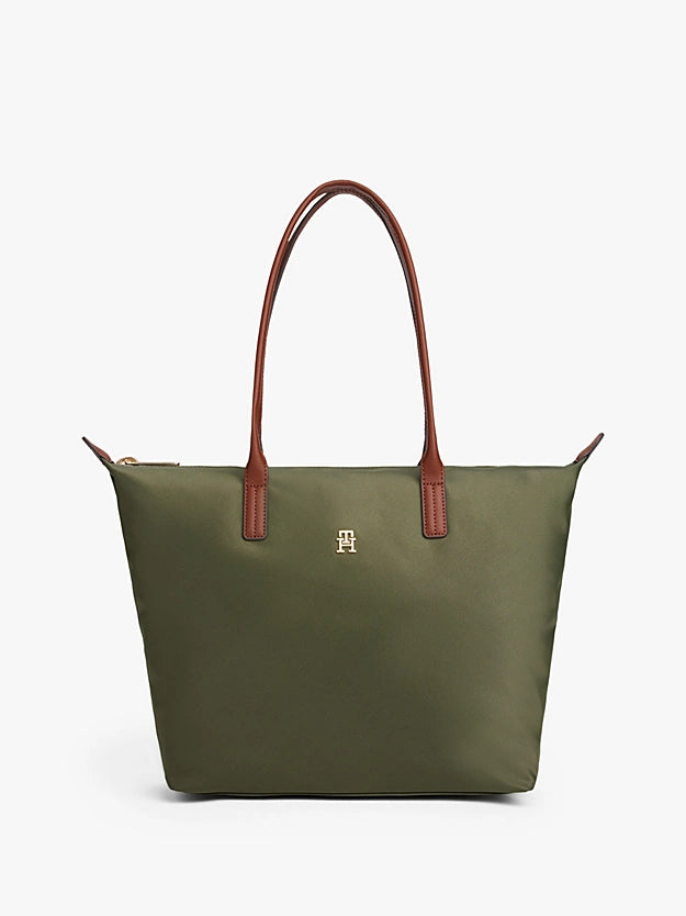 TH Monogram Tote Dark Green Bag