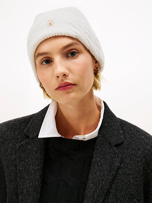 Chic Fluffy Beanie With Wool
