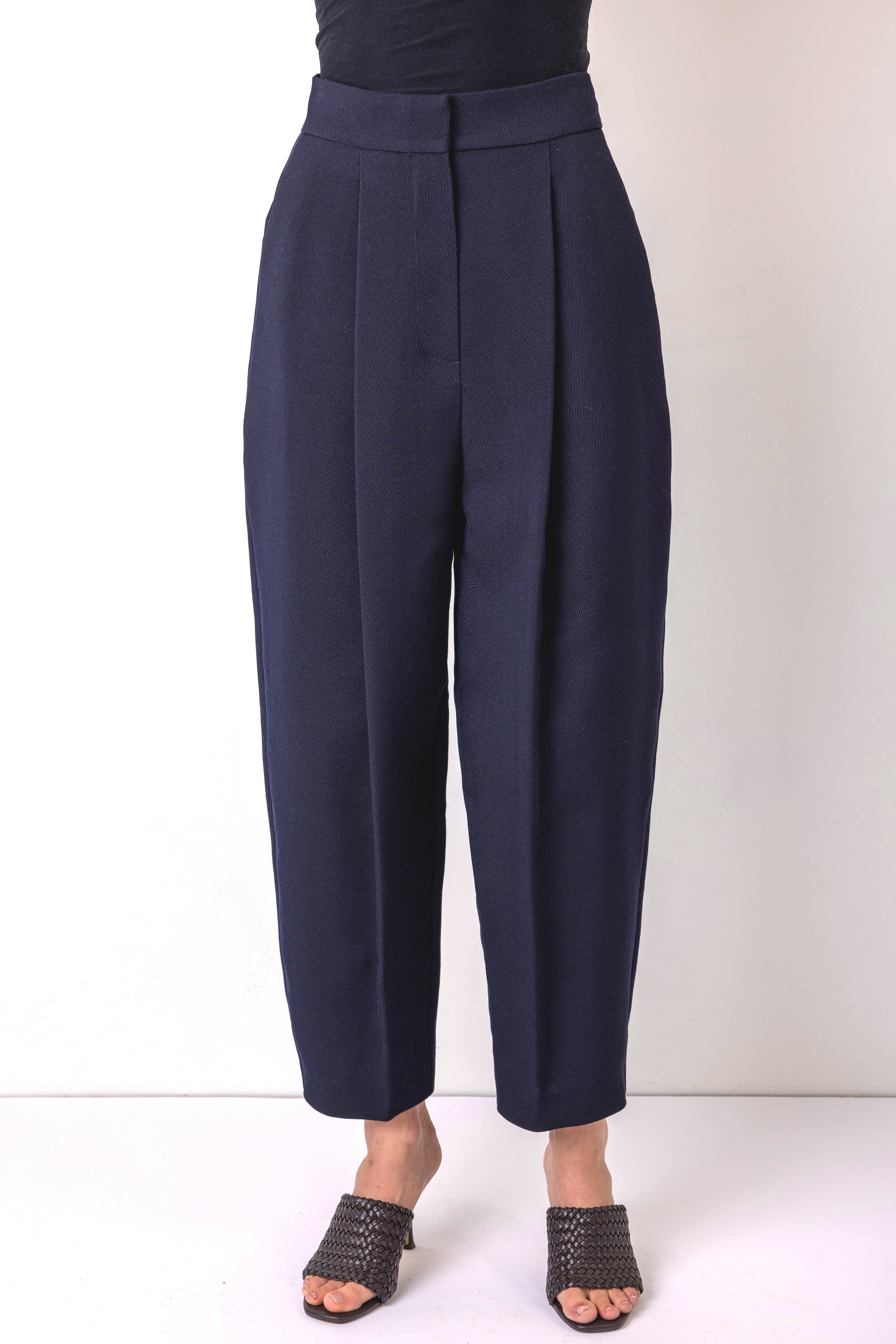 The Greta Navy Structure Trouser
