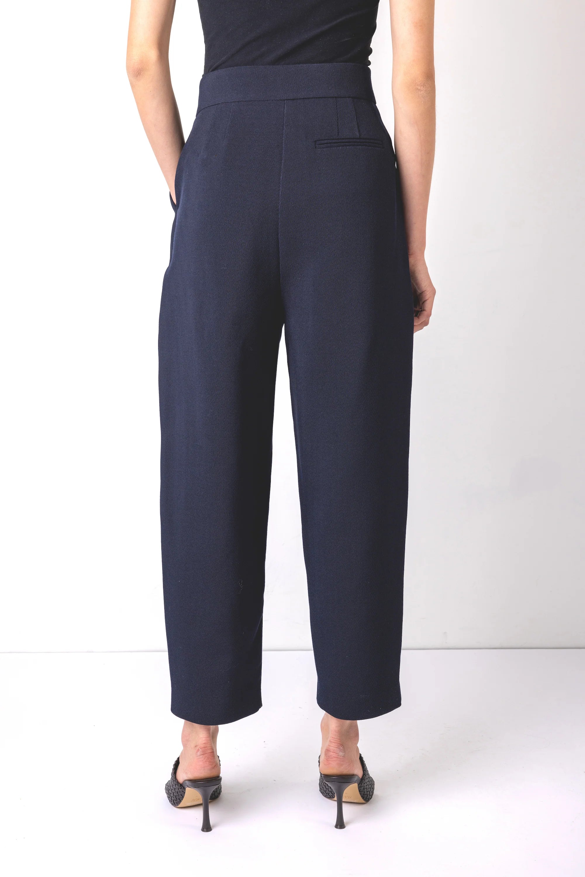 The Greta Navy Structure Trouser