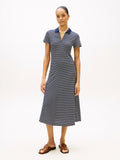 The Pique Stripe Collar Dress