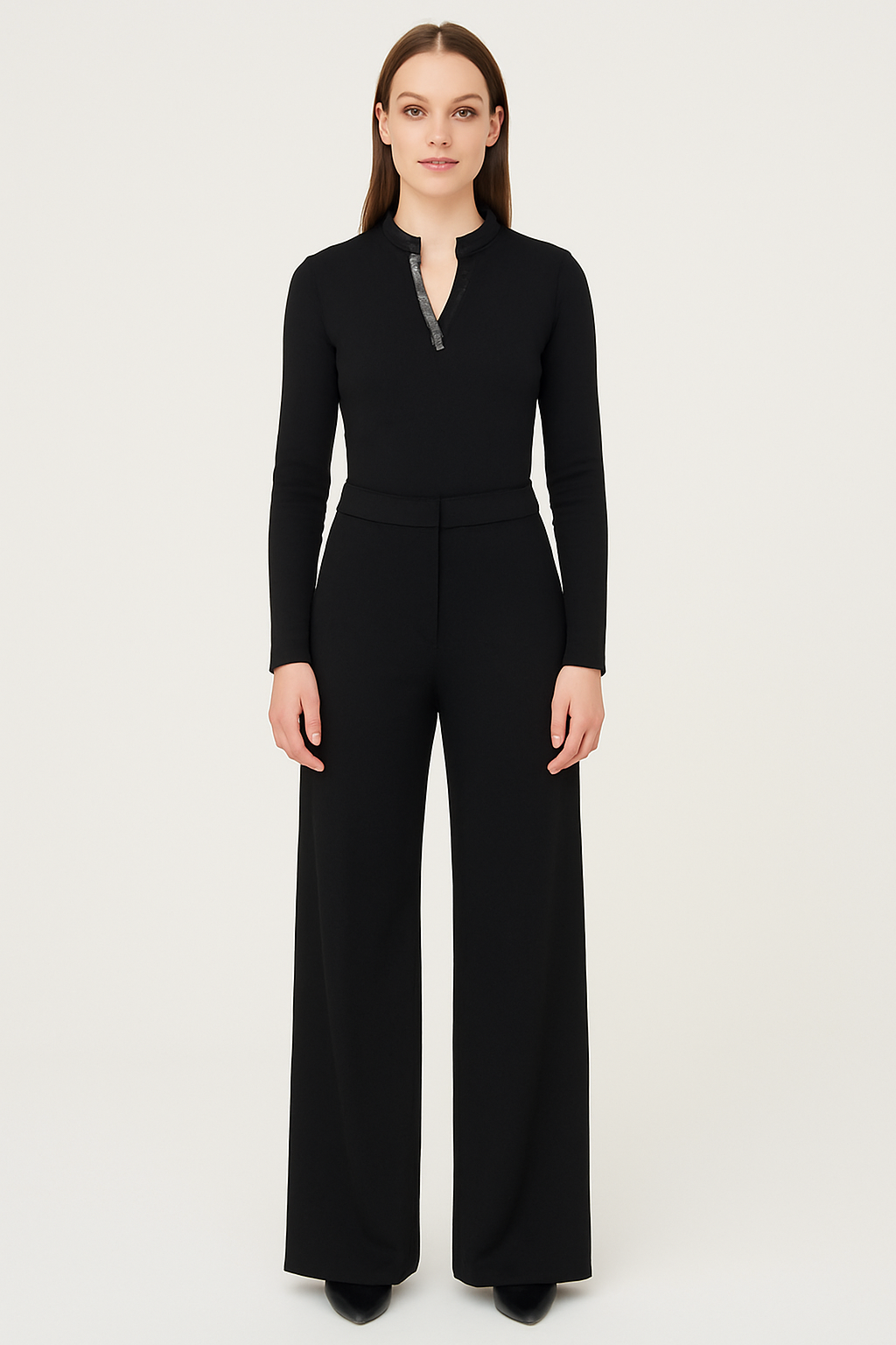 Black Wide Leg Trousers