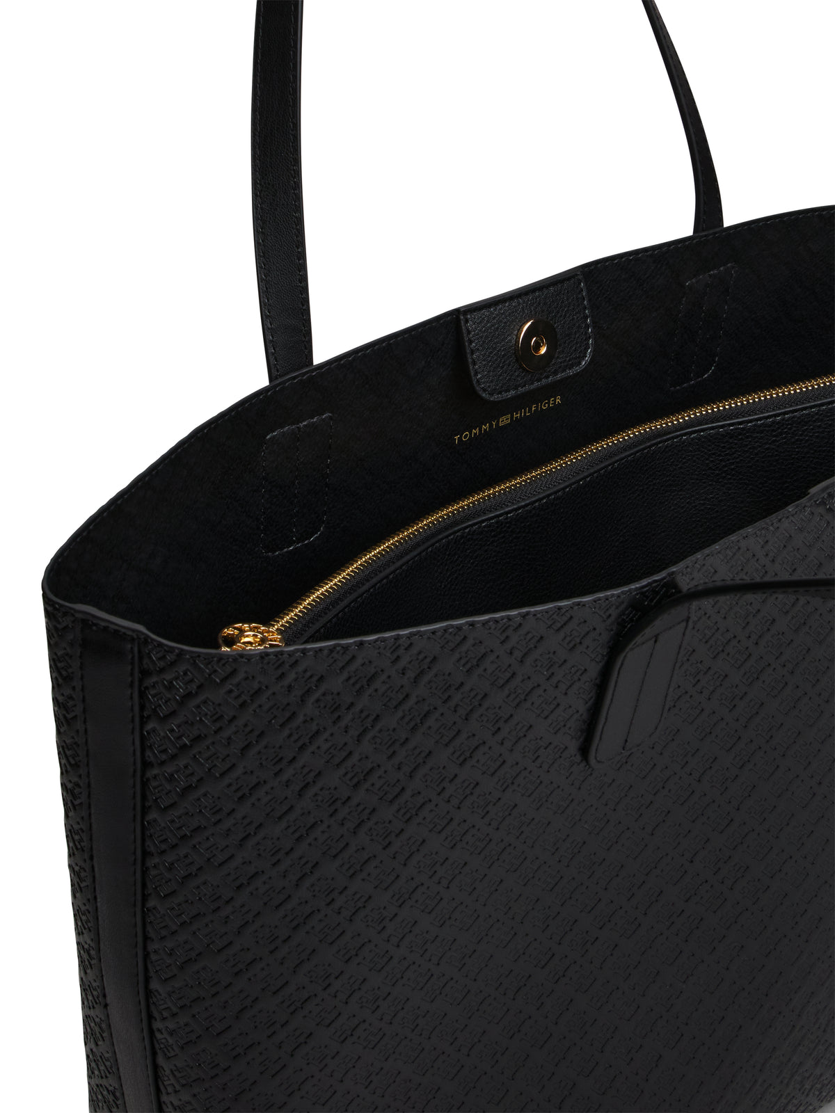 TH Black Mono Tote Bag