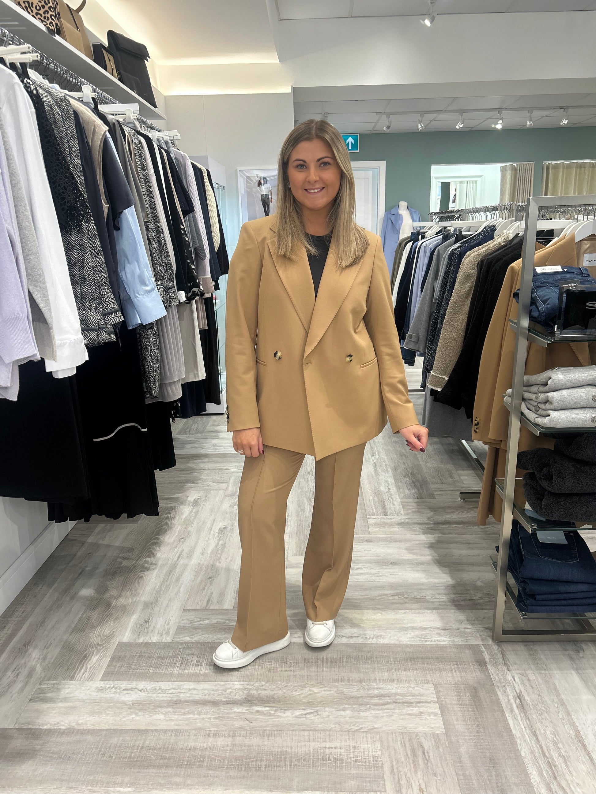 The Tan Mahlia Wide Trousers