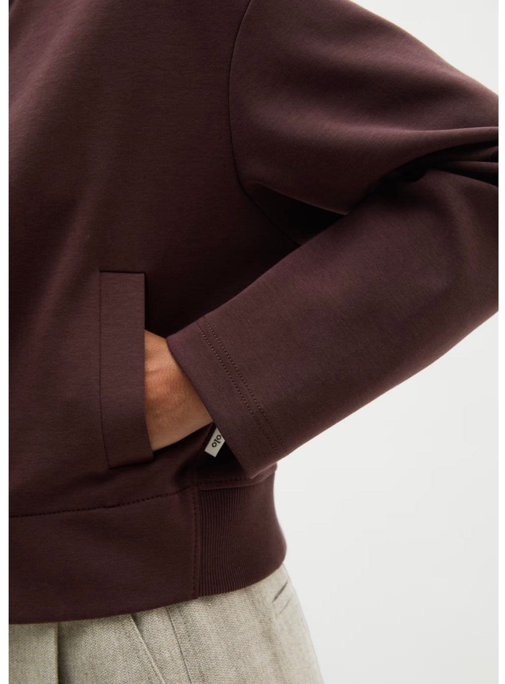 The Dark Cherry Zip Through Sweatshirt