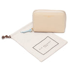 Zipper Purse Cream & Blue