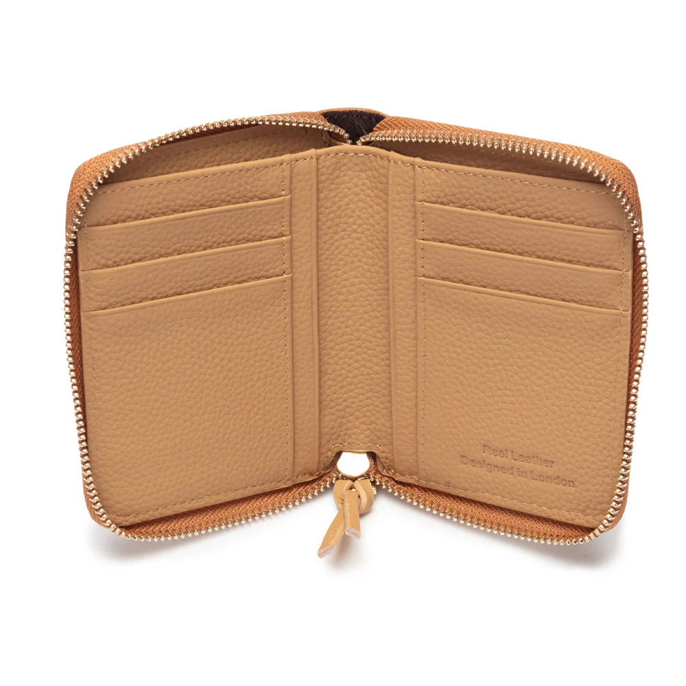 Zipper Purse Tan