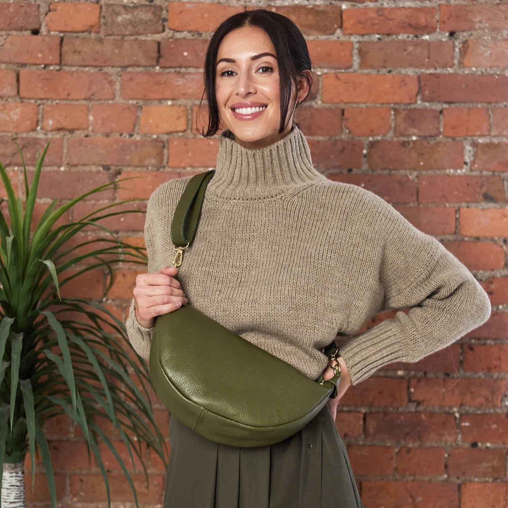 Hobo Style Olive Bag