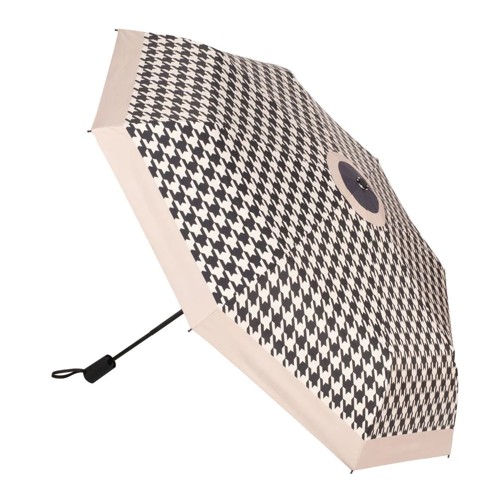 Black Checked Dogtooth Umbrella