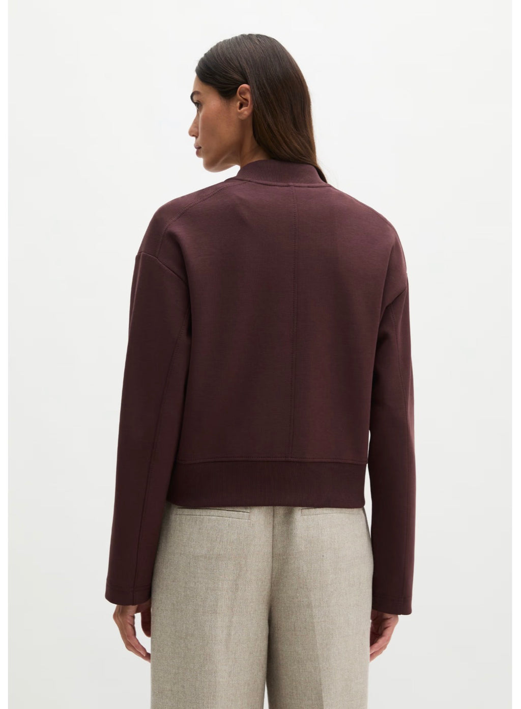 The Dark Cherry Zip Through Sweatshirt